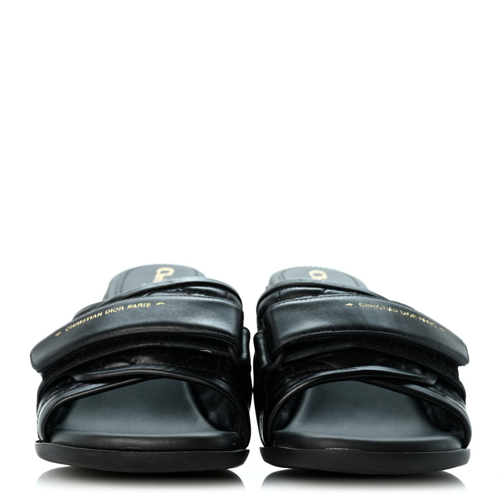 Dior - Calfskin Cannage Quilted Dio(r)evolution 80mm Slide Sandals