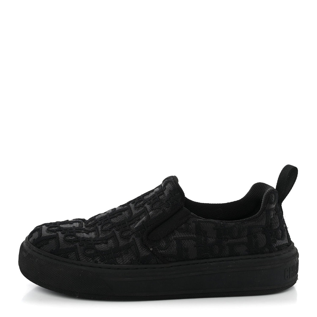 Dior - Shiny Technical Fabric Oblique Embroidered Solar Slip On Sneakers