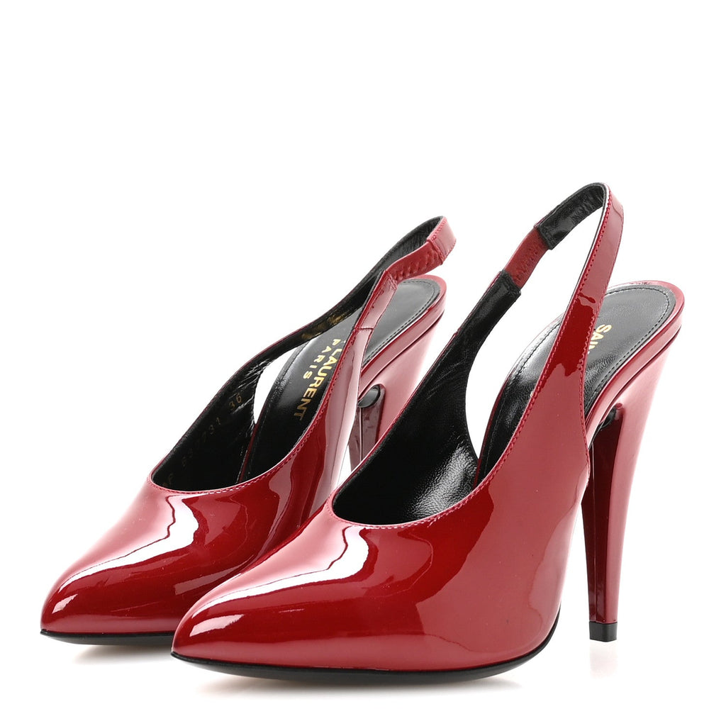 Saint Laurent - Patent Venus 110 Slingback Pumps