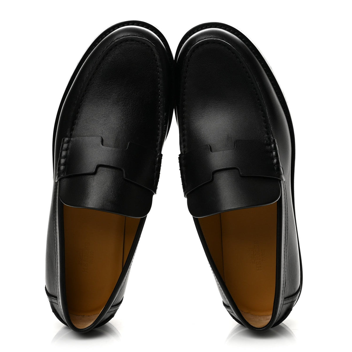 Hermès - Calfskin Charrette Loafers