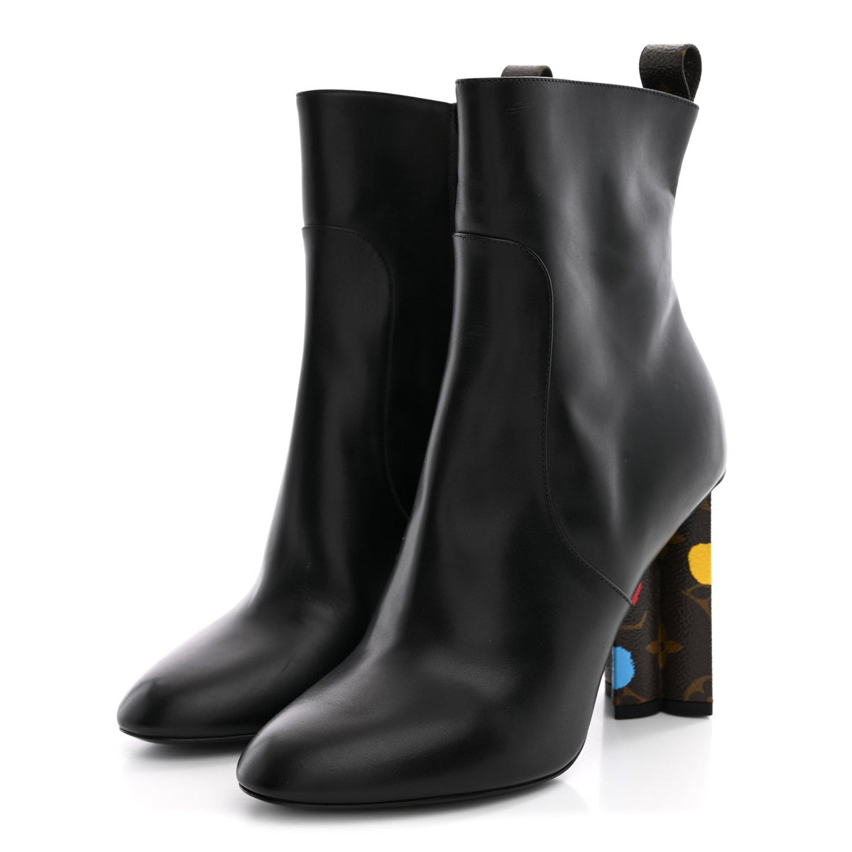 Louis Vuitton - LV X YK Calfskin Monogram Silhouette Ankle Boots