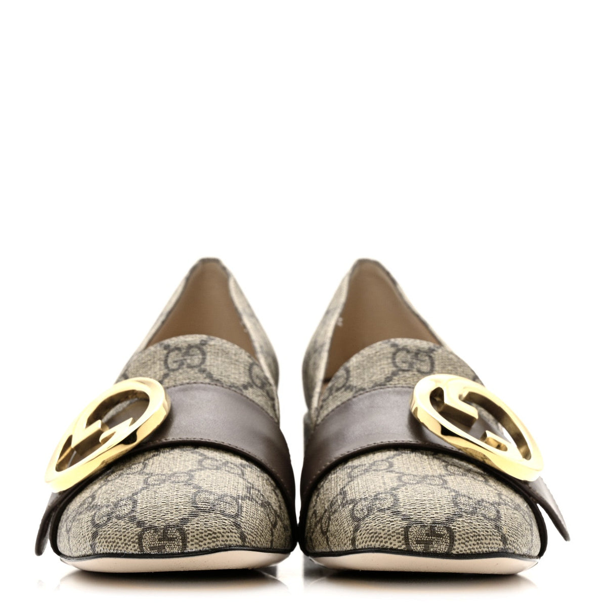 Gucci - GG Supreme Monogram Malaga Kid Blondie Pumps