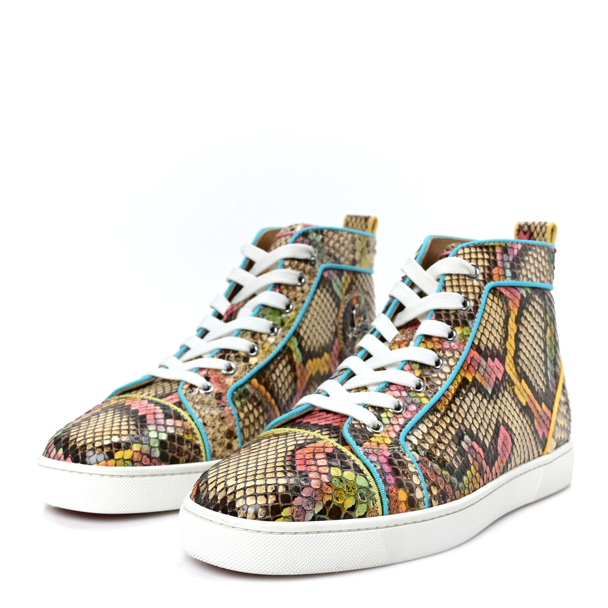 Christian Louboutin - Snakeskin Louis Flat Sneakers
