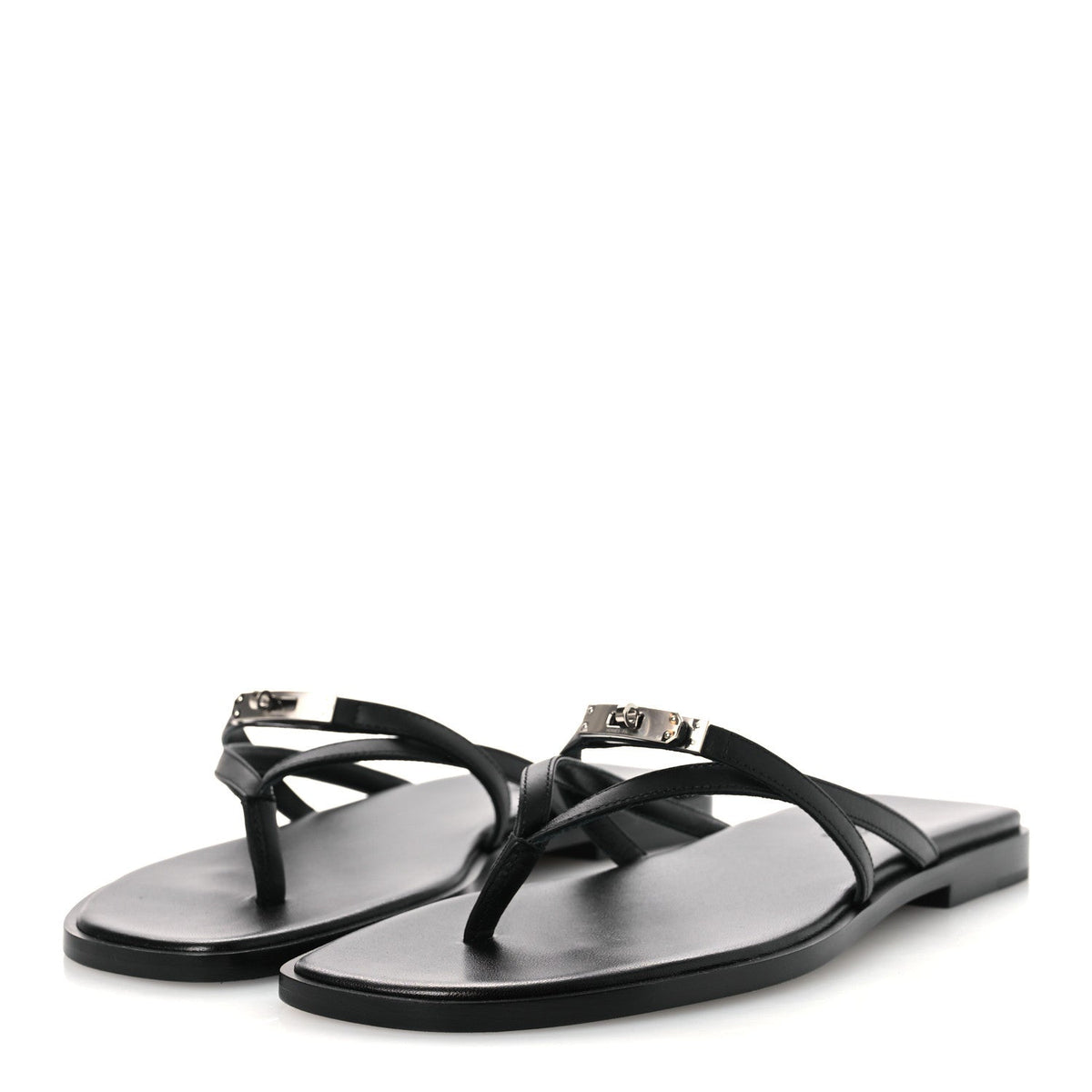 Hermès - Calfskin Miss Sandals