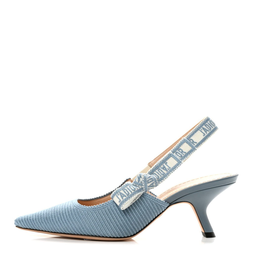 Dior - Cotton Ribbon Embroidered J’Adior Slingback 65mm Pumps