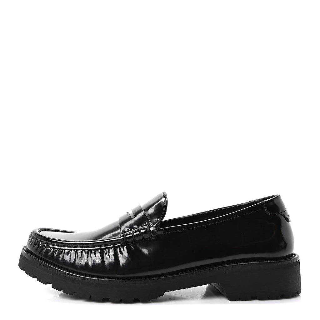 Saint Laurent - Glazed Calfskin Master Le Loafer 15 Moccassins