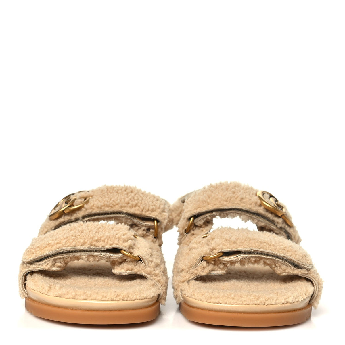 Gucci - Merino Wool Interlocking G Dad Sandals
