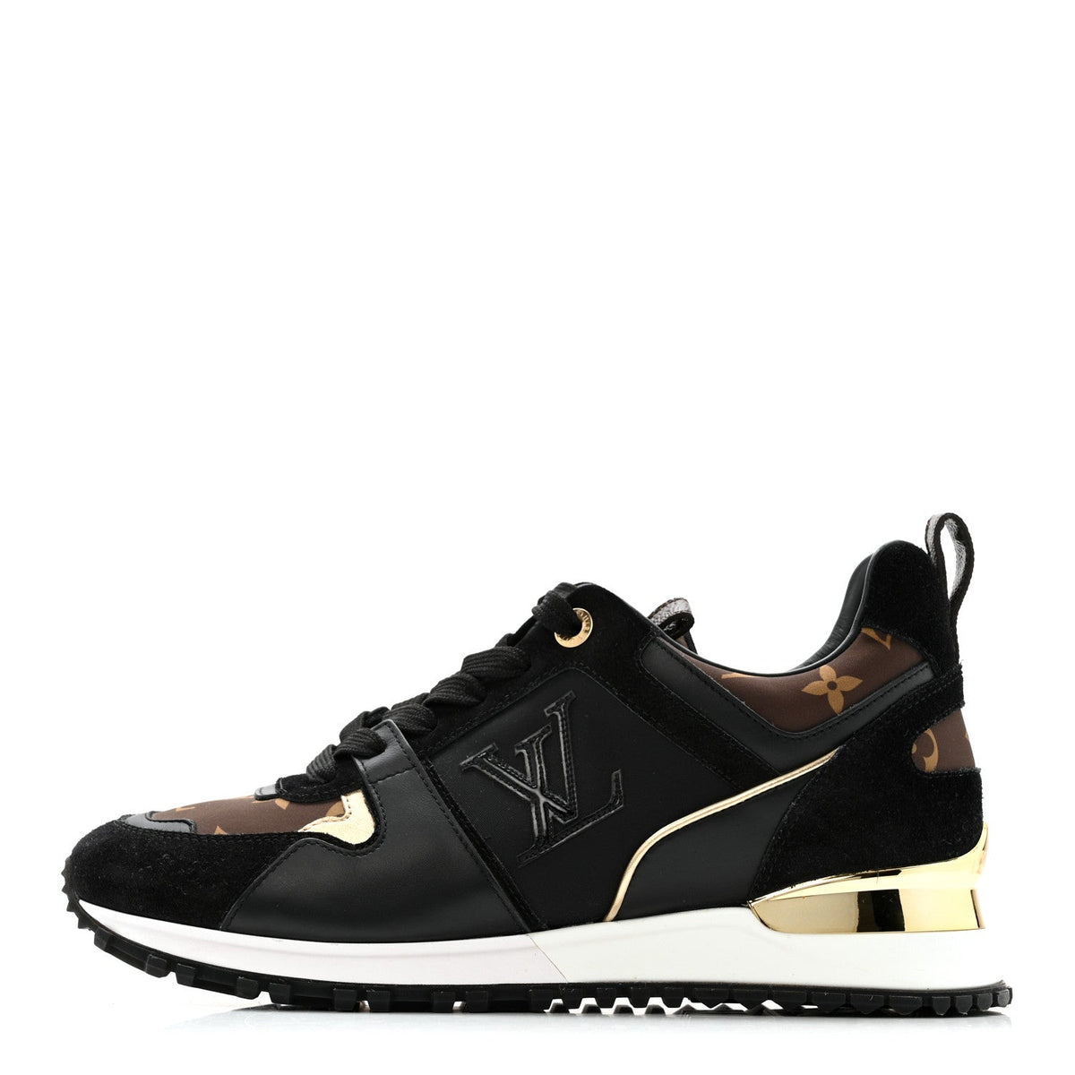 Louis Vuitton - Suede Calfskin Recycled Monogram Nylon Run Away Sneakers