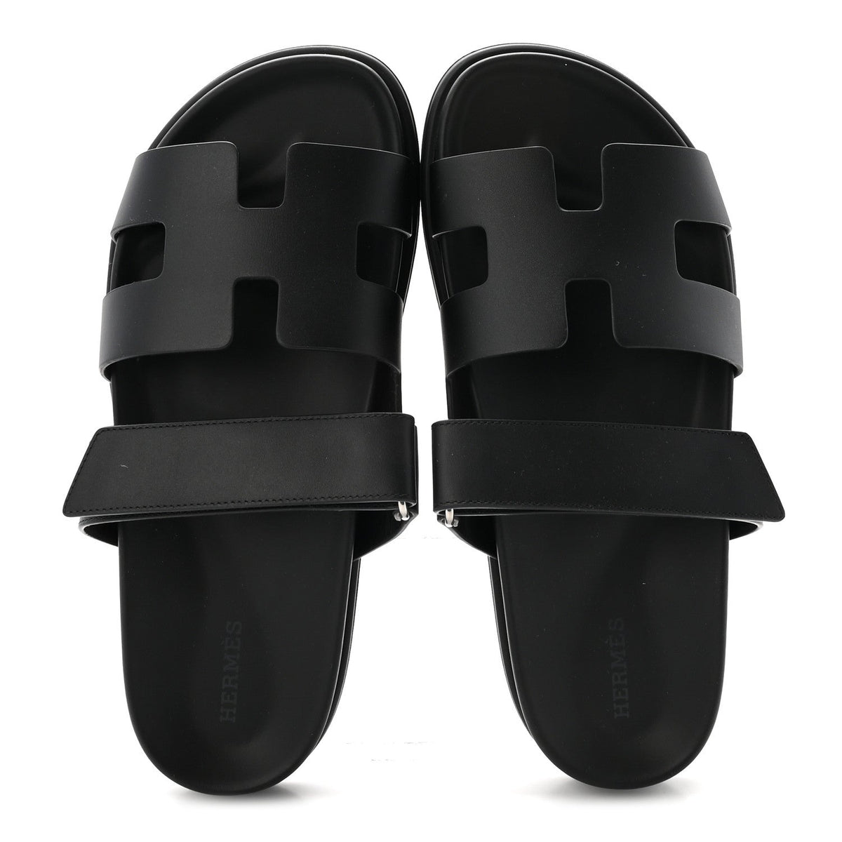 Hermès - Calfskin Chypre Sandals