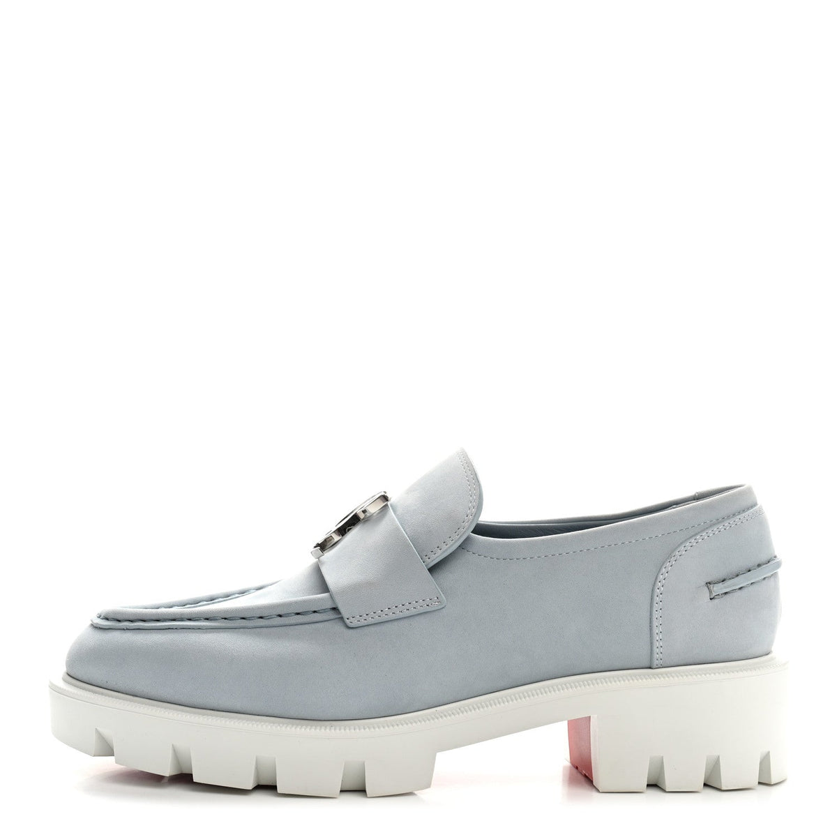 Christian Louboutin - Nubuck CL Moc Lug Flat Loafers