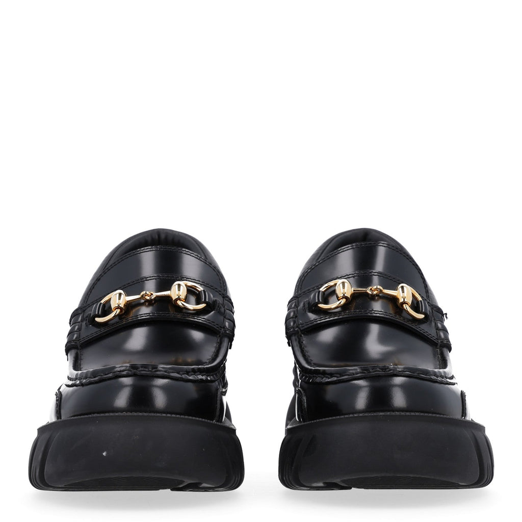 Gucci - Magnum Calfskin Nappa Samoa Horsebit Platform Chunky Lug Sole 40mm Loafers