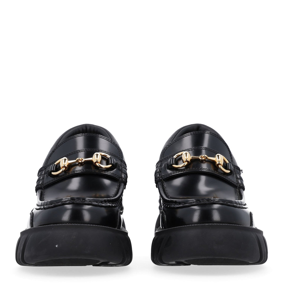 Gucci - Magnum Calfskin Nappa Samoa Horsebit Platform Chunky Lug Sole 40mm Loafers