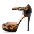 Christian Louboutin - Patent Leopard Pilot 120 Pumps
