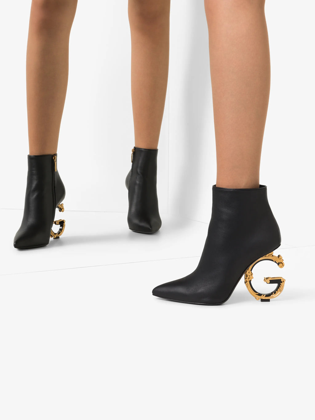 Dolce & Gabbana - Baroque DG 105mm Ankle Boots