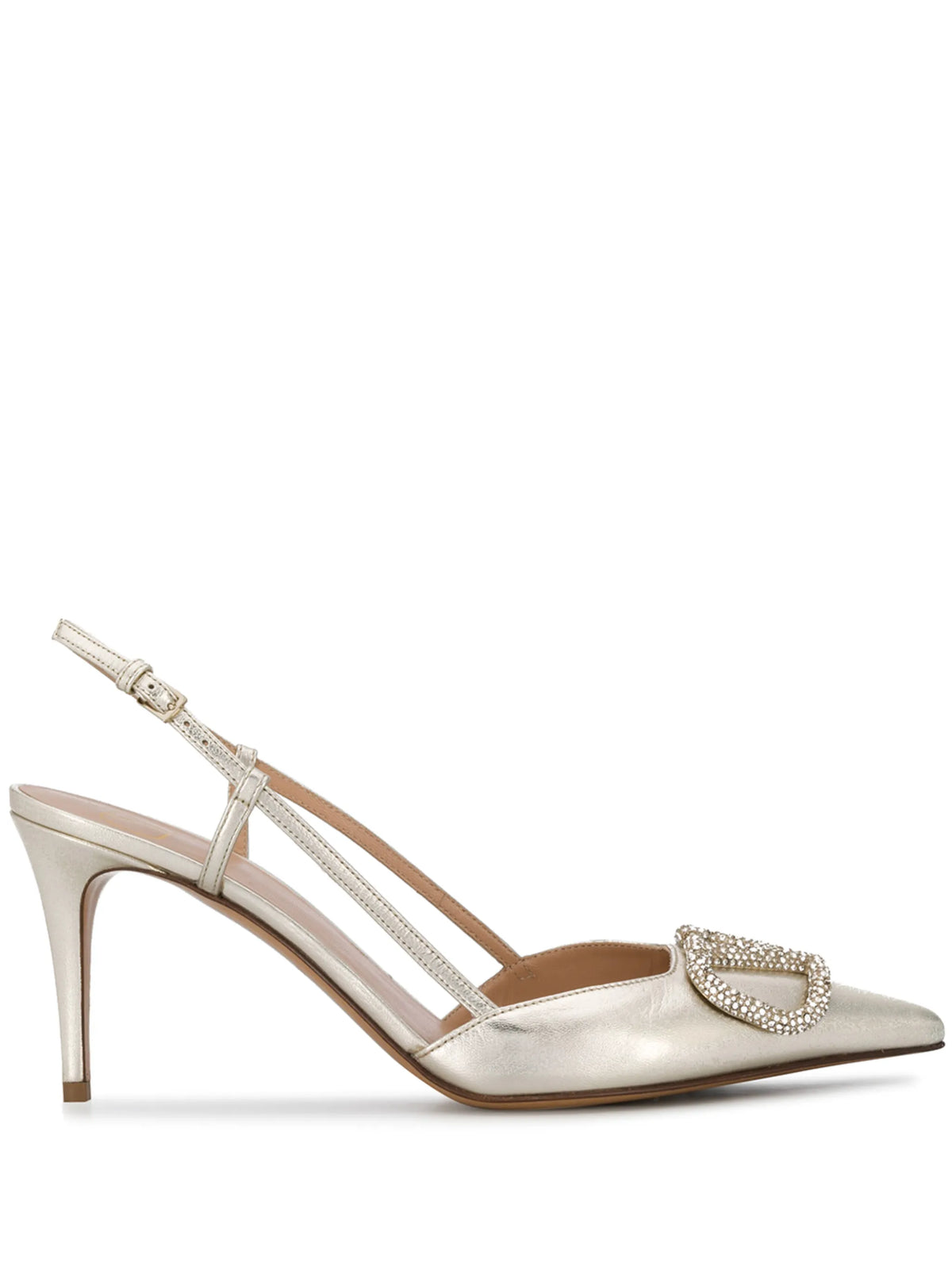 Valentino - 80mm VLogo Glow Slingback Pumps