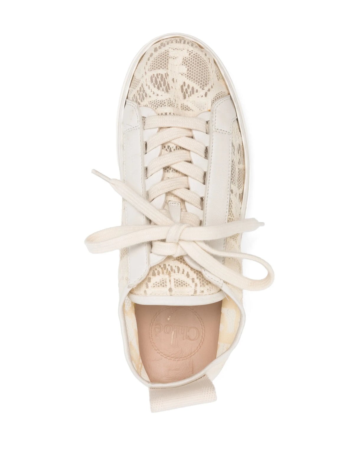 Chloé - Lauren Lace-detail Sneakers