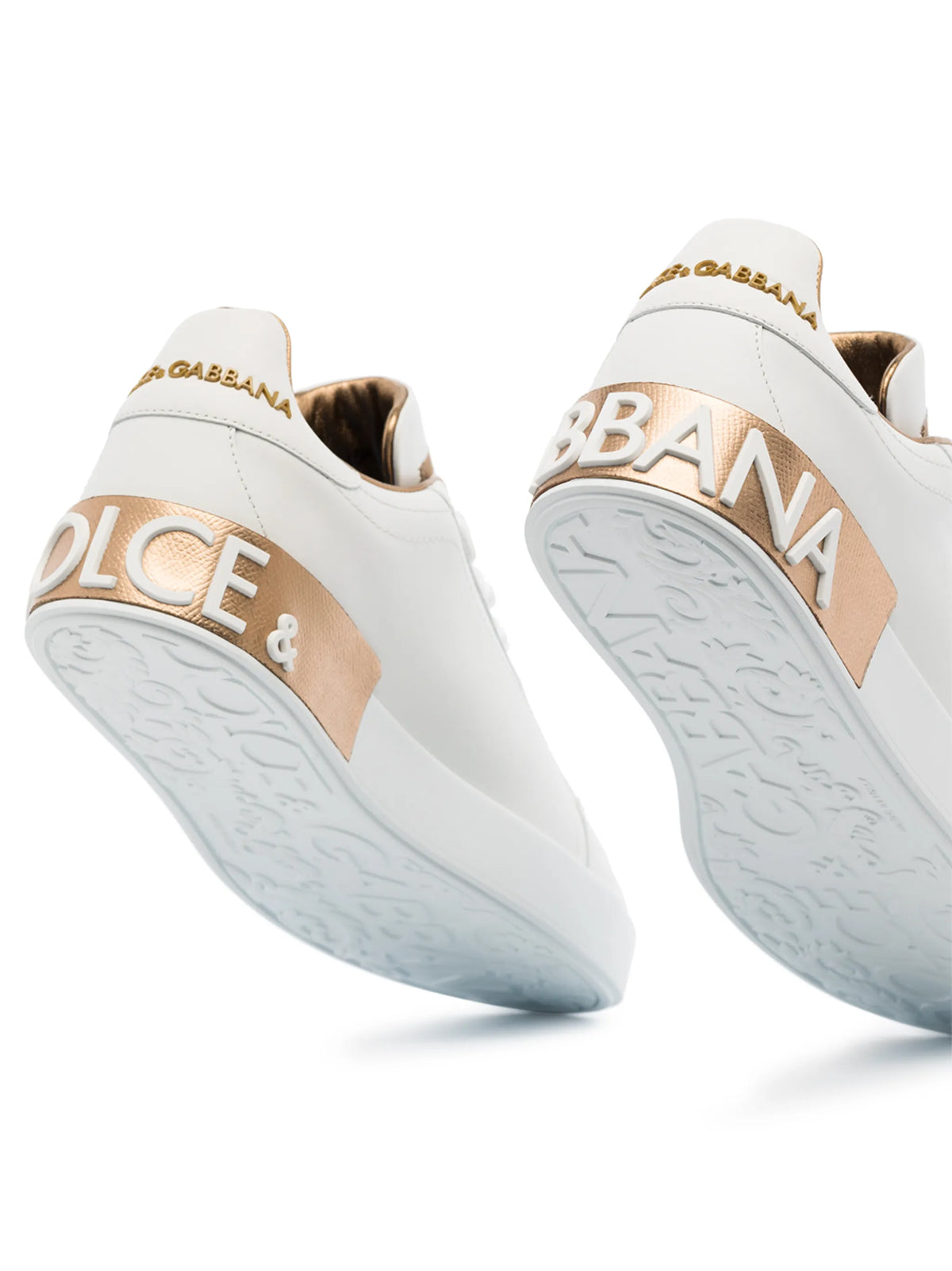 Dolce & Gabbana - Portofino Logo-plaque Leather Sneakers