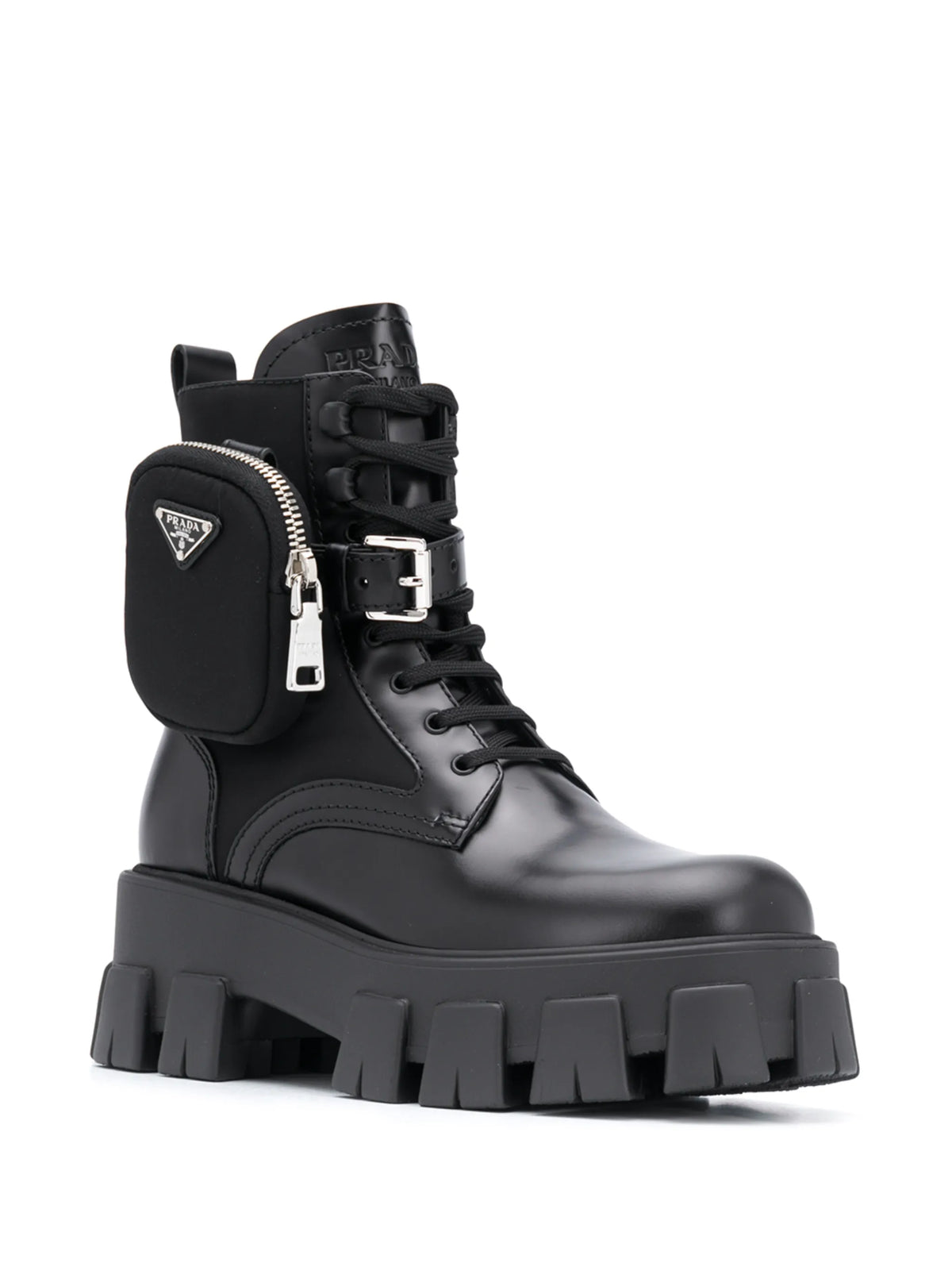 Prada - Belted Combat Boots