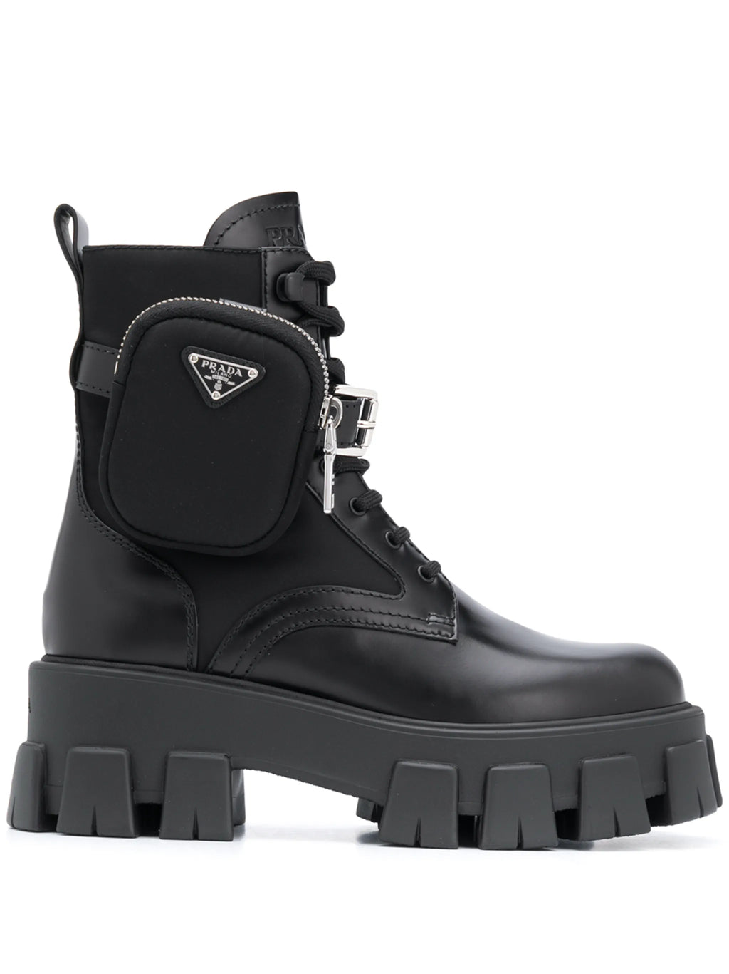 Prada - Belted Combat Boots