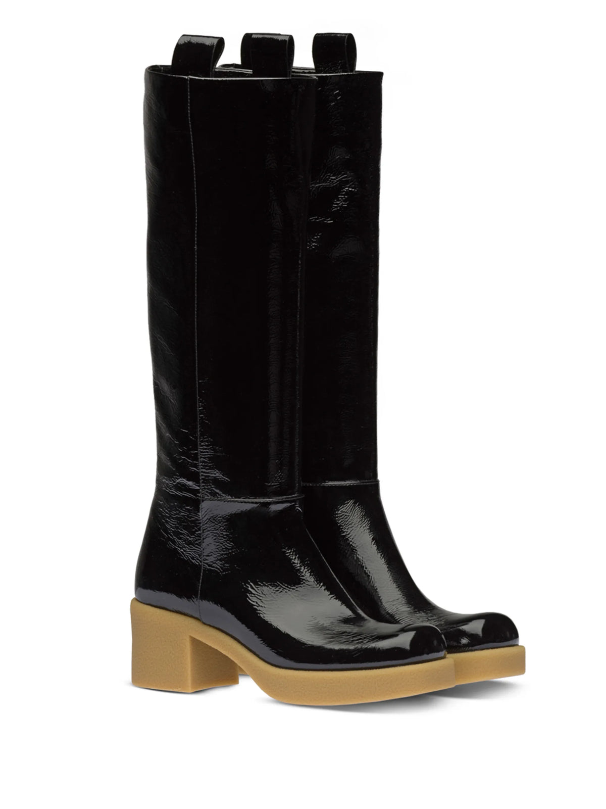Miu Miu - Pull-tab Knee-high Boots