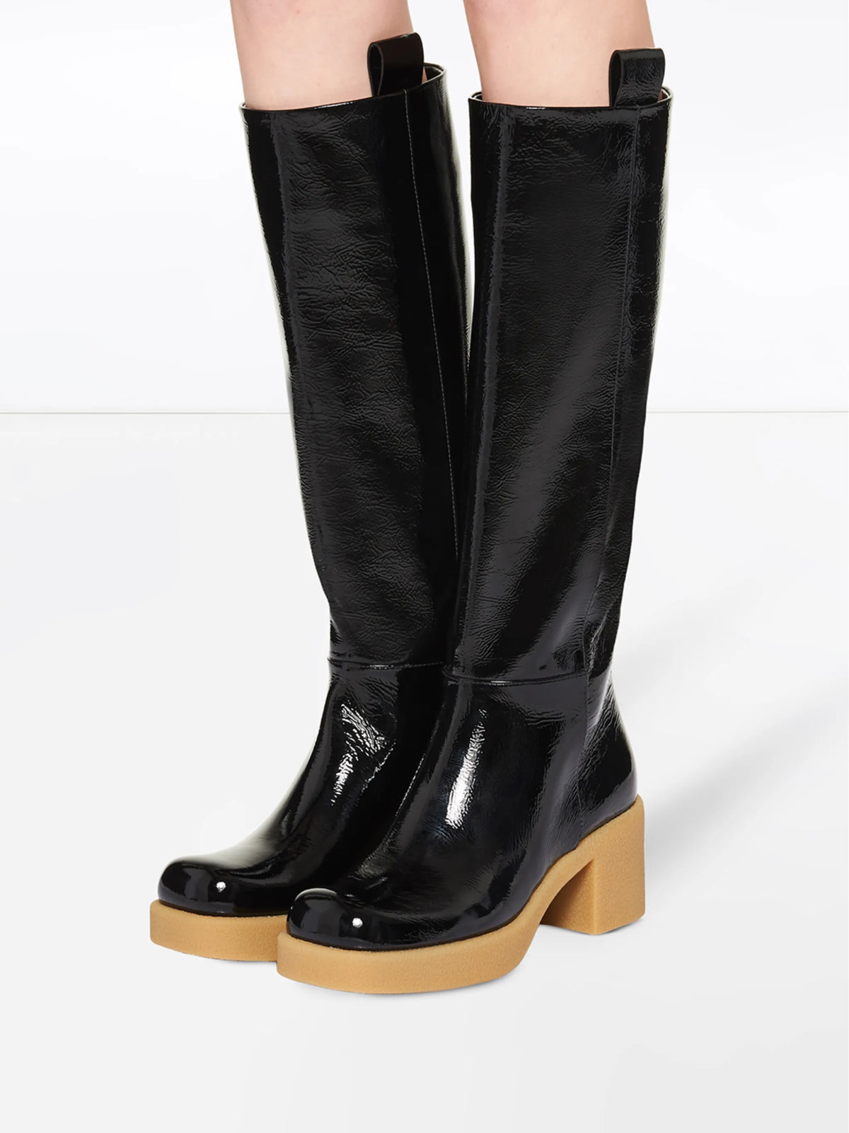 Miu Miu - Pull-tab Knee-high Boots