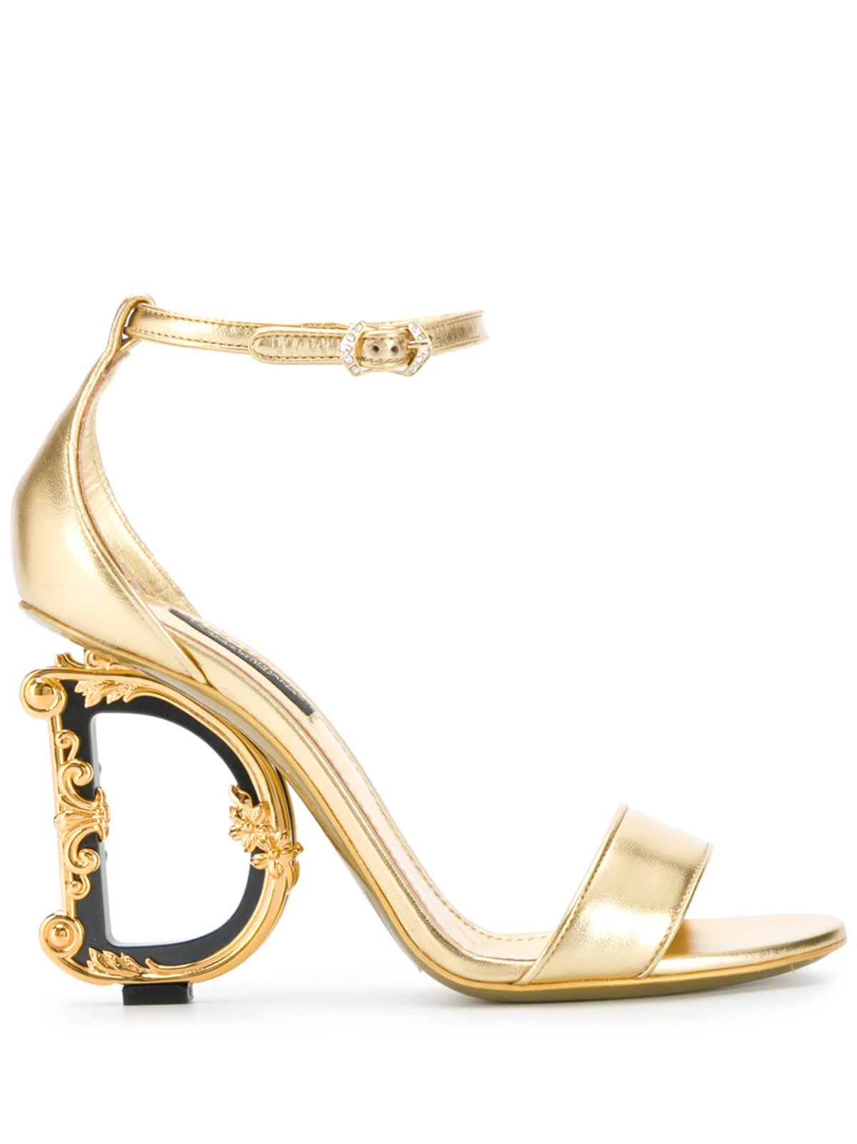Dolce & Gabbana - Keira Nappa Mordore Heeled Sandals