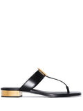 Balmain - B Appliqué Leather Sandals