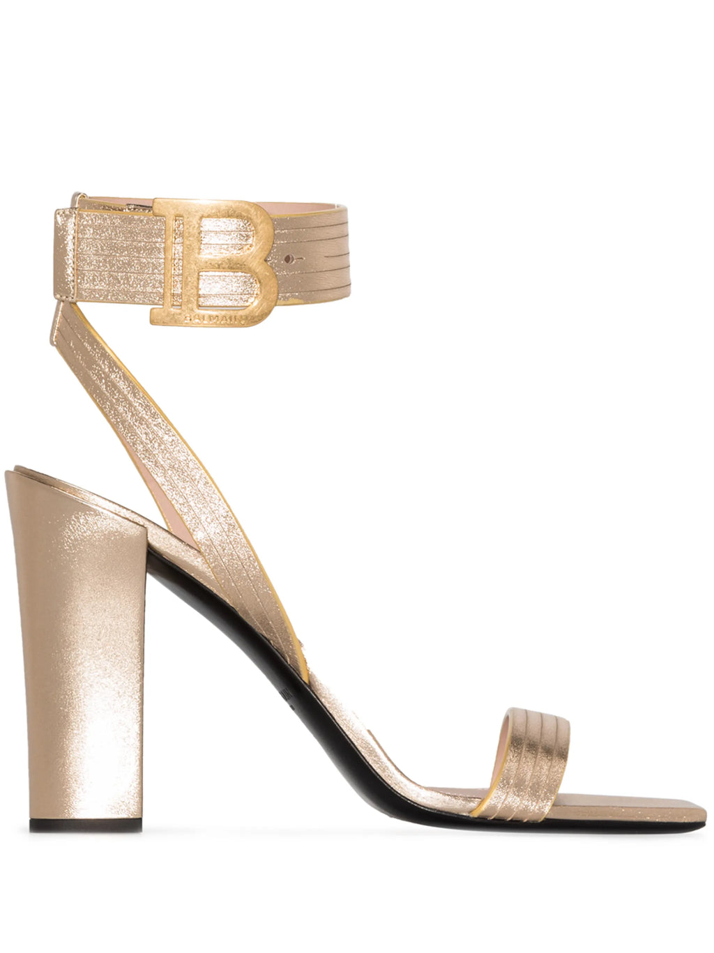 Balmain - Stella 95mm Metallic-effect Sandals