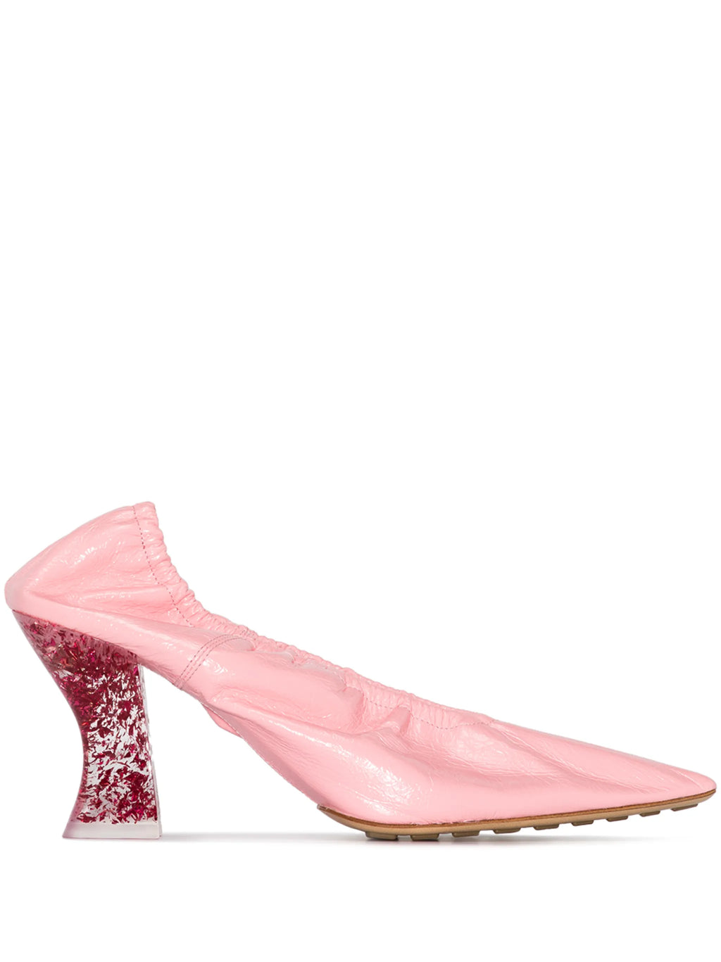 Bottega Veneta - Transparent Embellished 75mm Heel Pumps