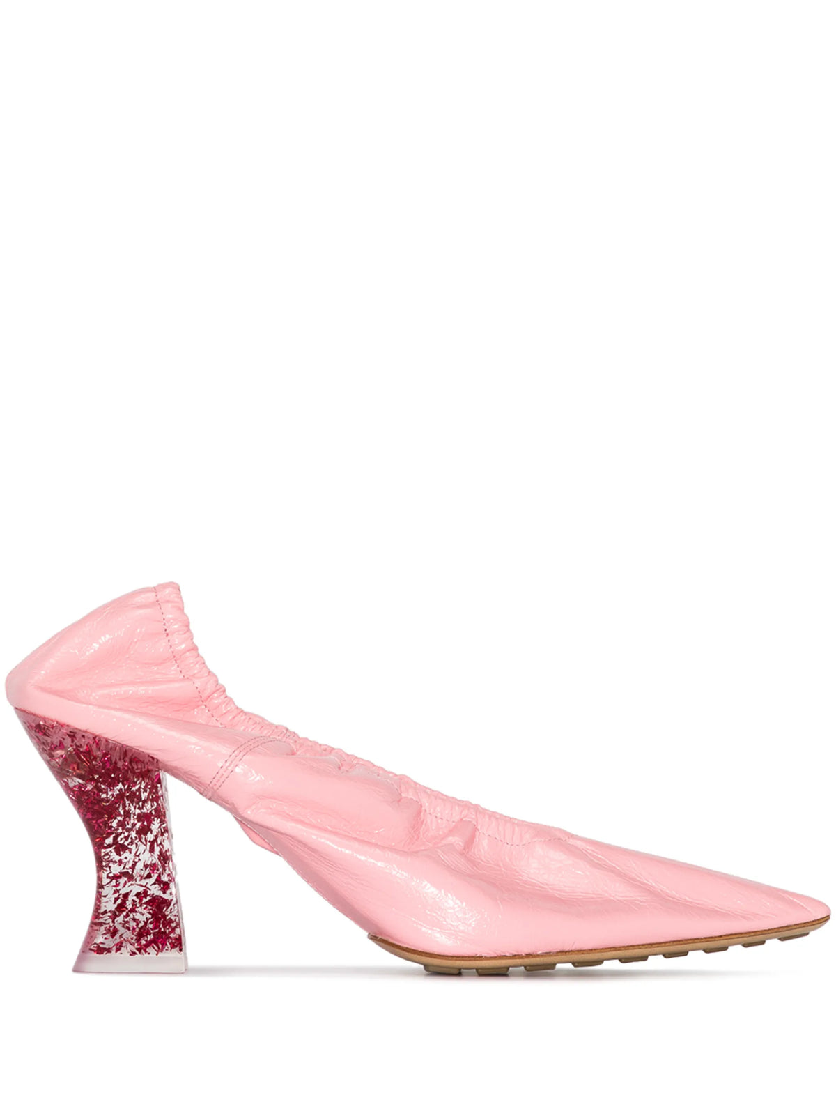 Bottega Veneta - Transparent Embellished 75mm Heel Pumps