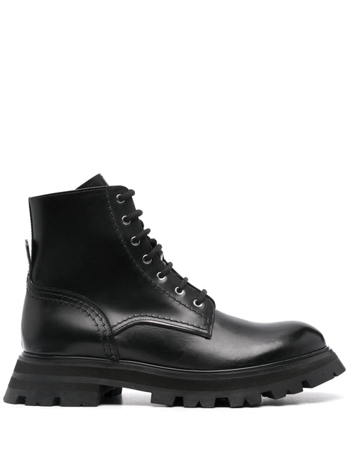 Alexander McQueen - Leather Combat Boots