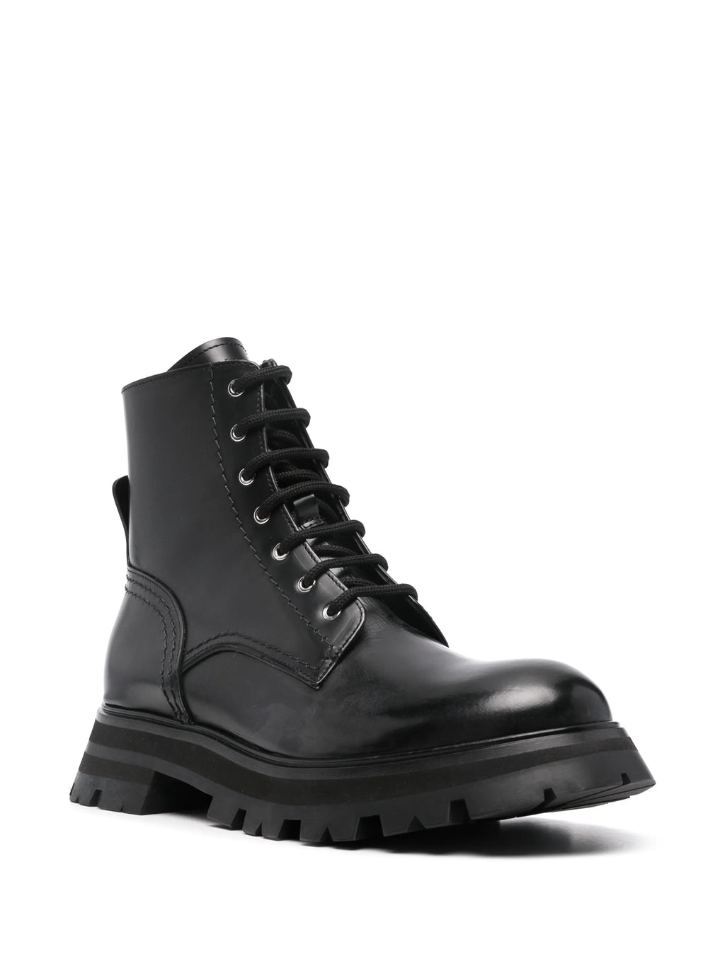 Alexander McQueen - Leather Combat Boots