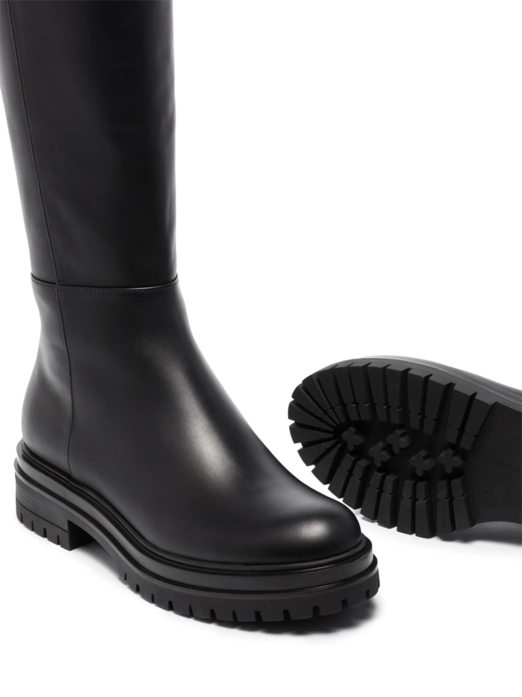 Gianvito Rossi - Quinn Leather Thigh-high Boots