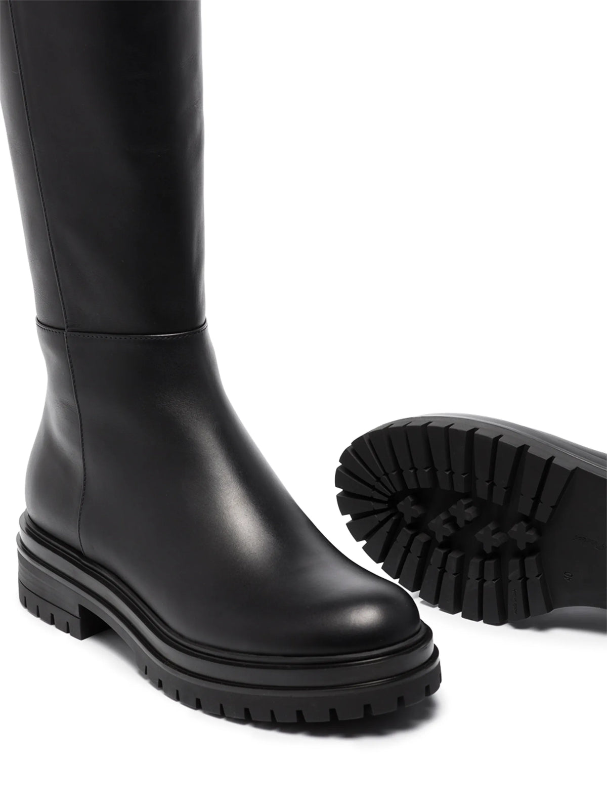 Gianvito Rossi - Quinn Leather Thigh-high Boots