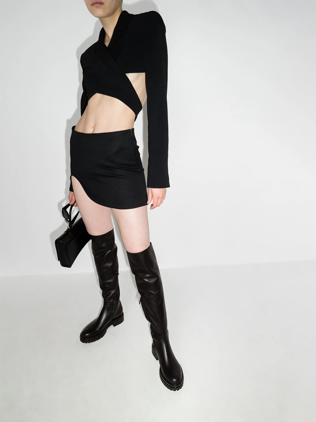 Gianvito Rossi - Quinn Leather Thigh-high Boots