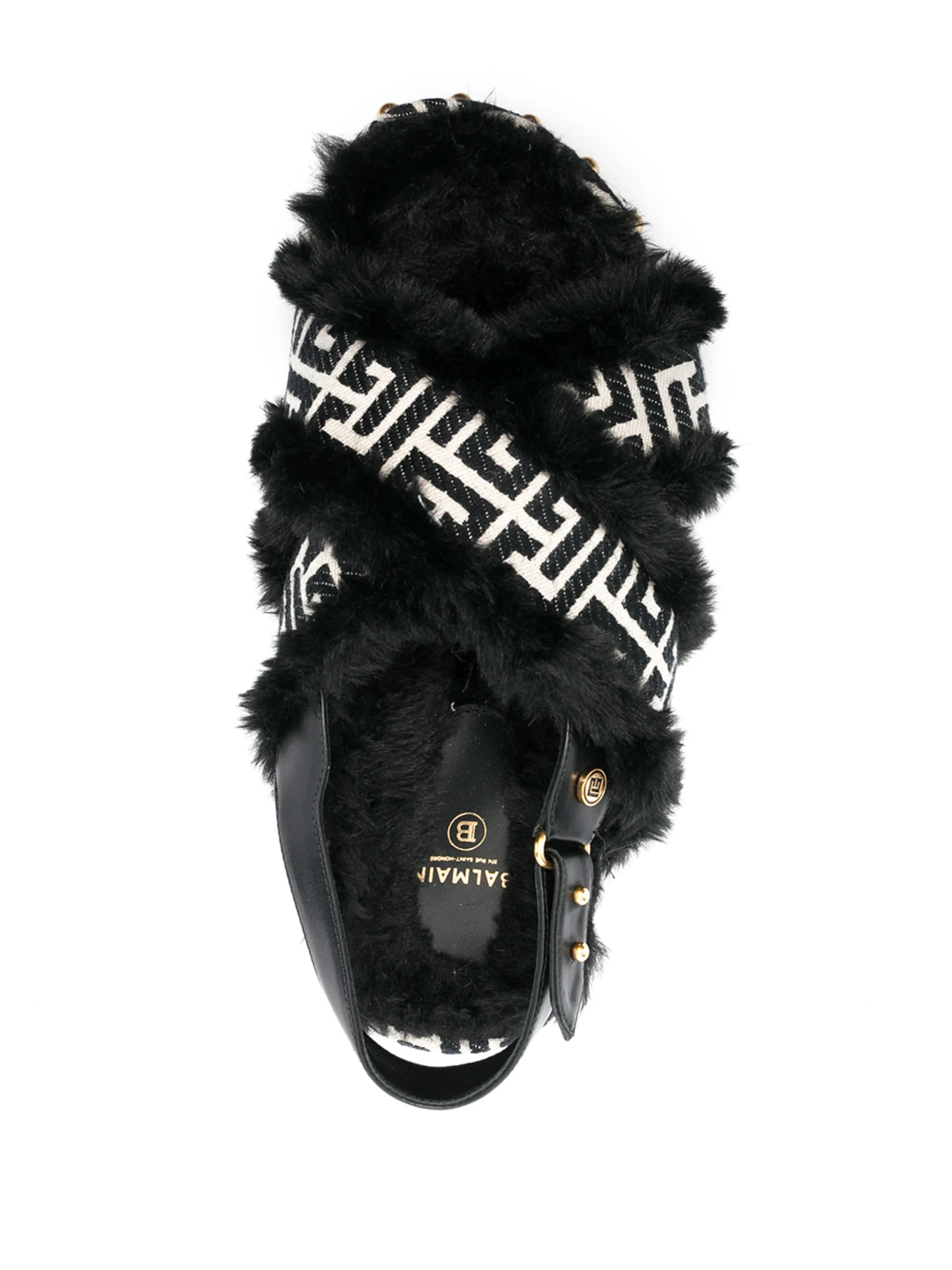 Balmain - Crossover Strap Flat Sandals