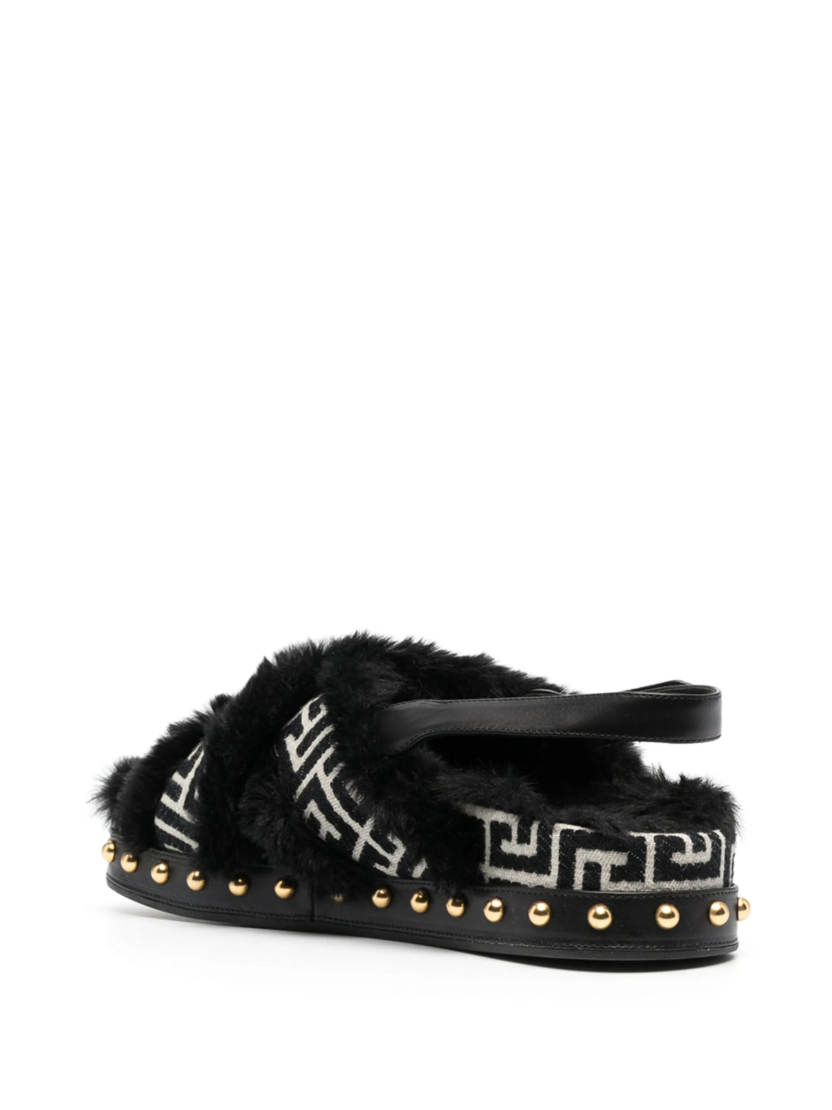 Balmain - Crossover Strap Flat Sandals