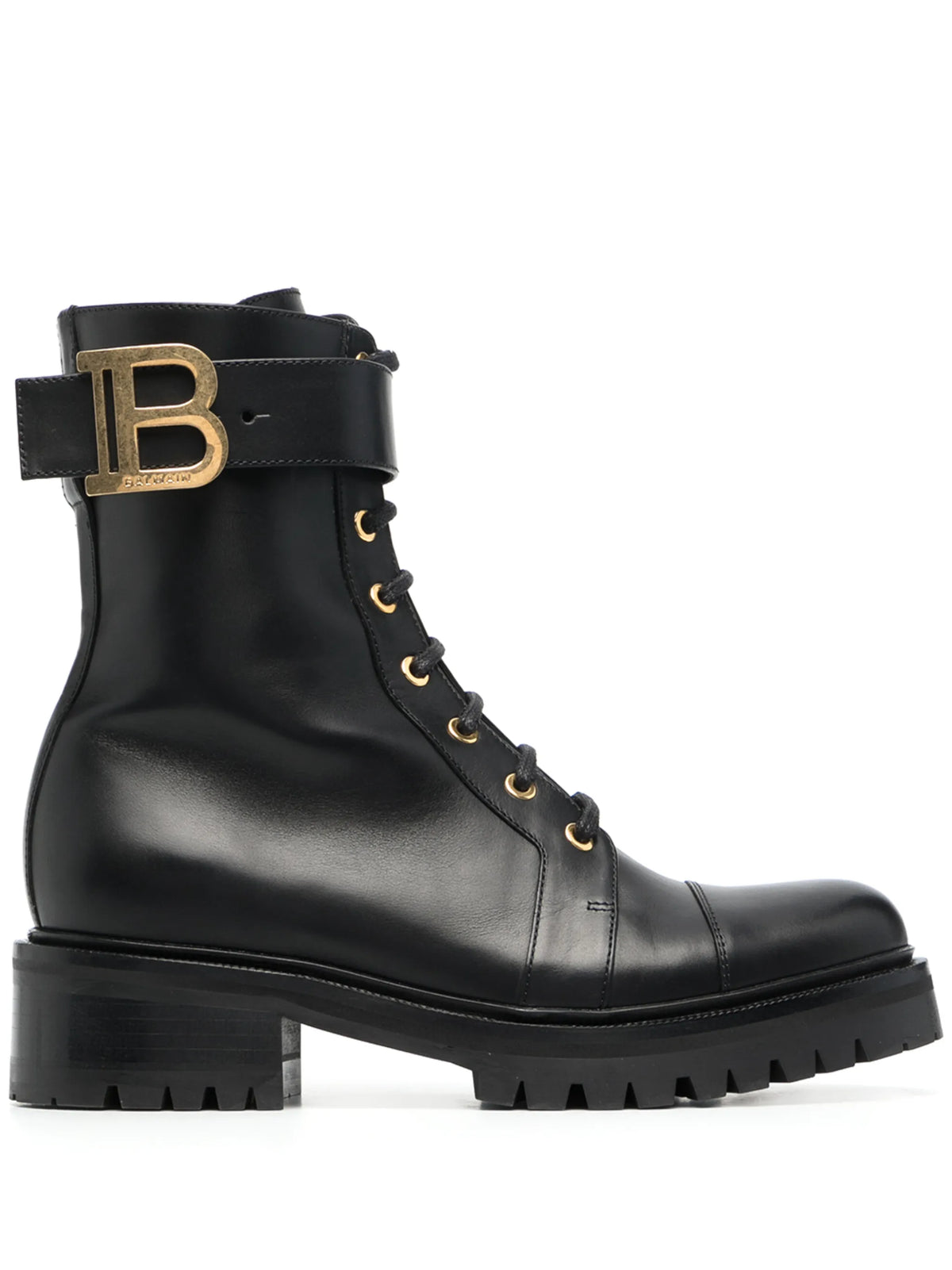 Balmain - Ranger Leather Combat Boots