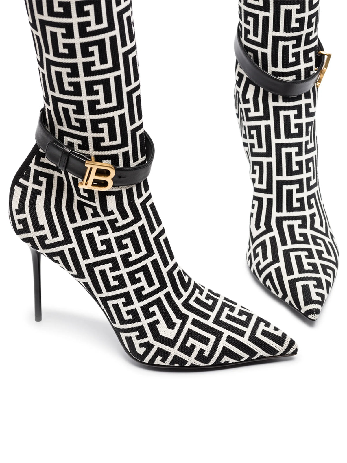 Balmain - Raven Monogram Thigh-high Boots