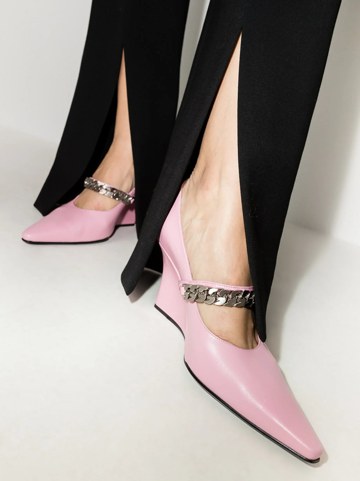 Givenchy - G Chain 85mm Wedge Pumps