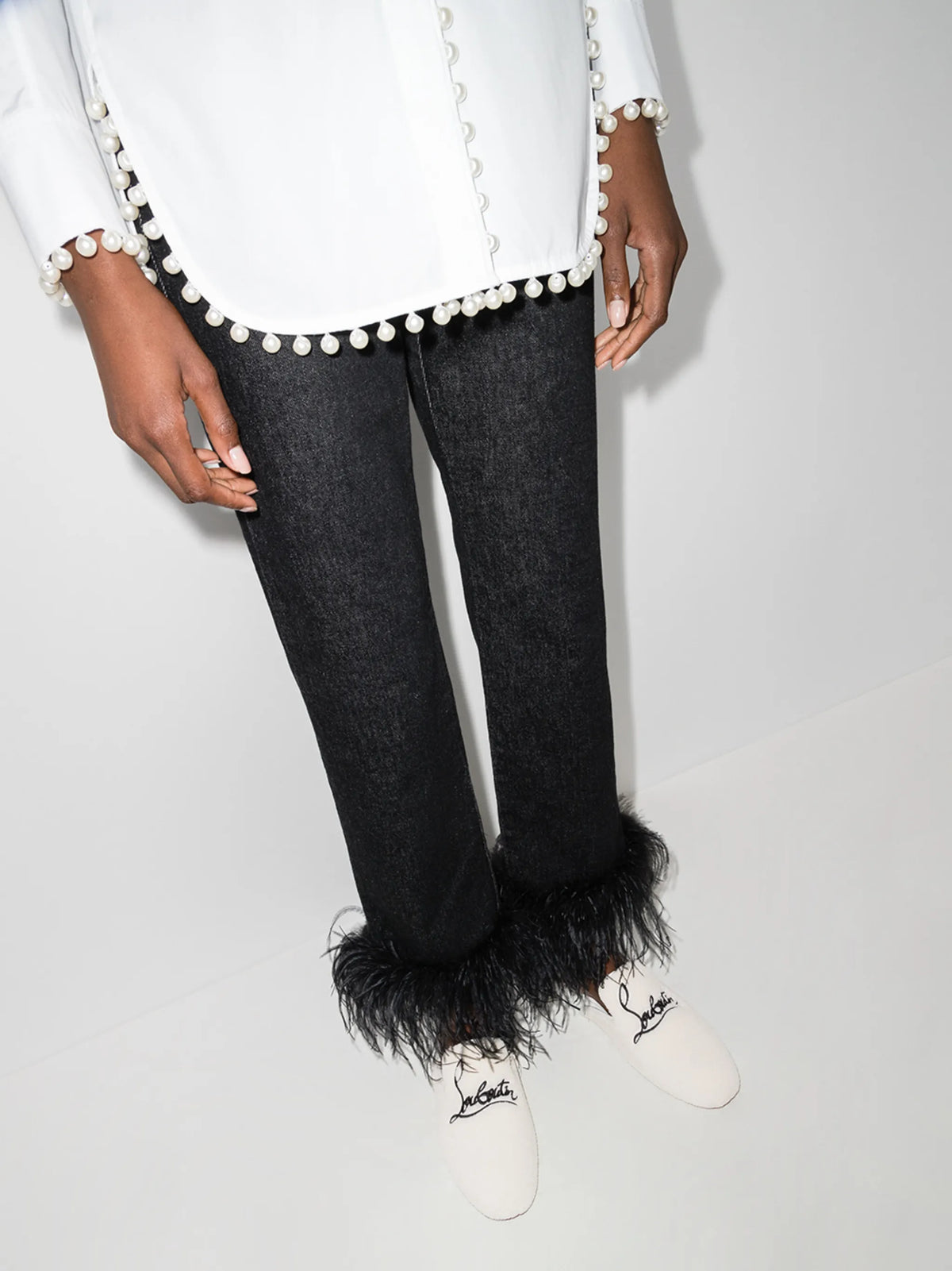 Christian Louboutin - Navy Coolito Donna Mules
