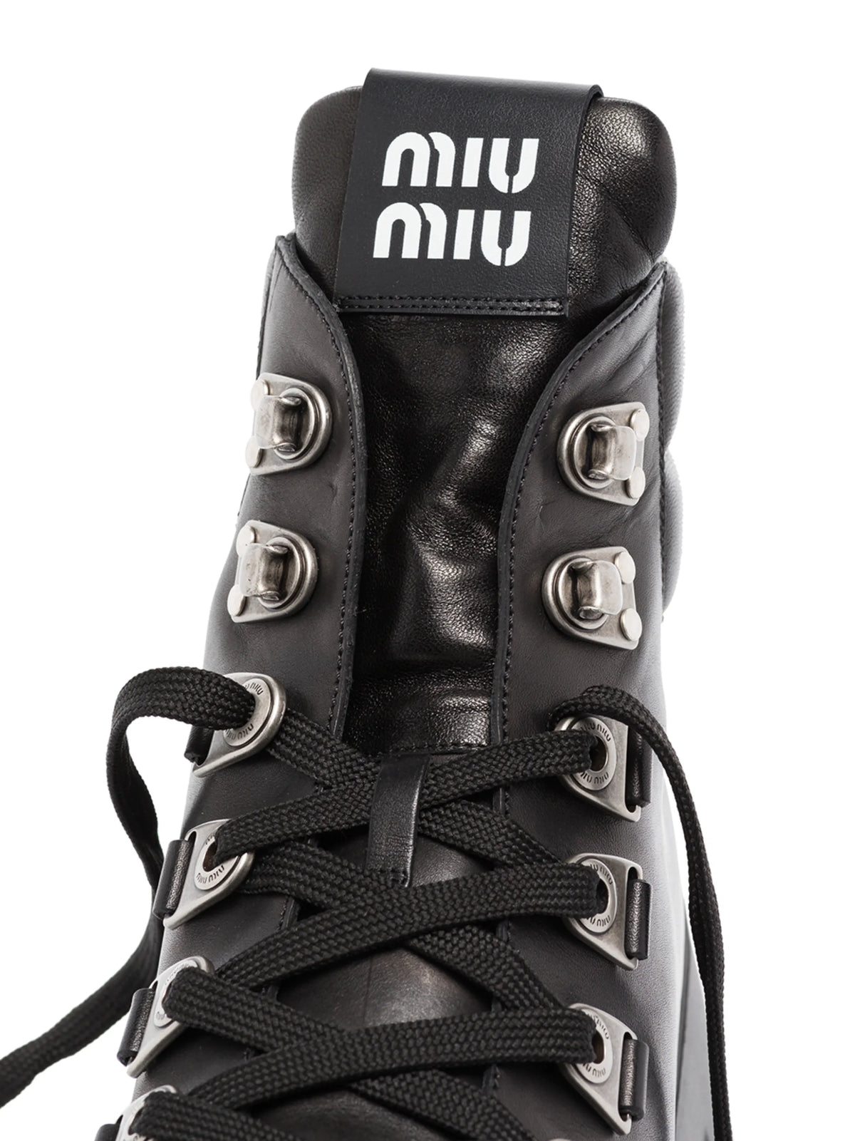 Miu Miu - 70mm Platform Ankle Hiking Boots