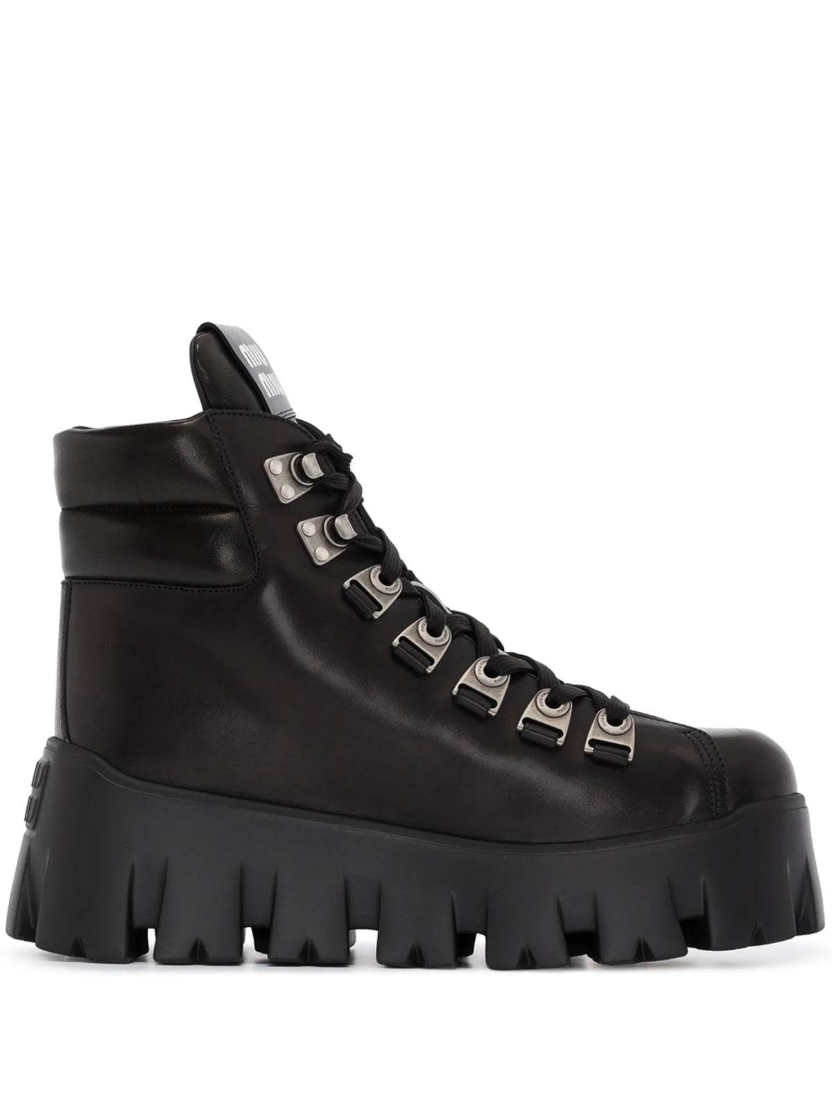 Miu Miu - 70mm Platform Ankle Hiking Boots