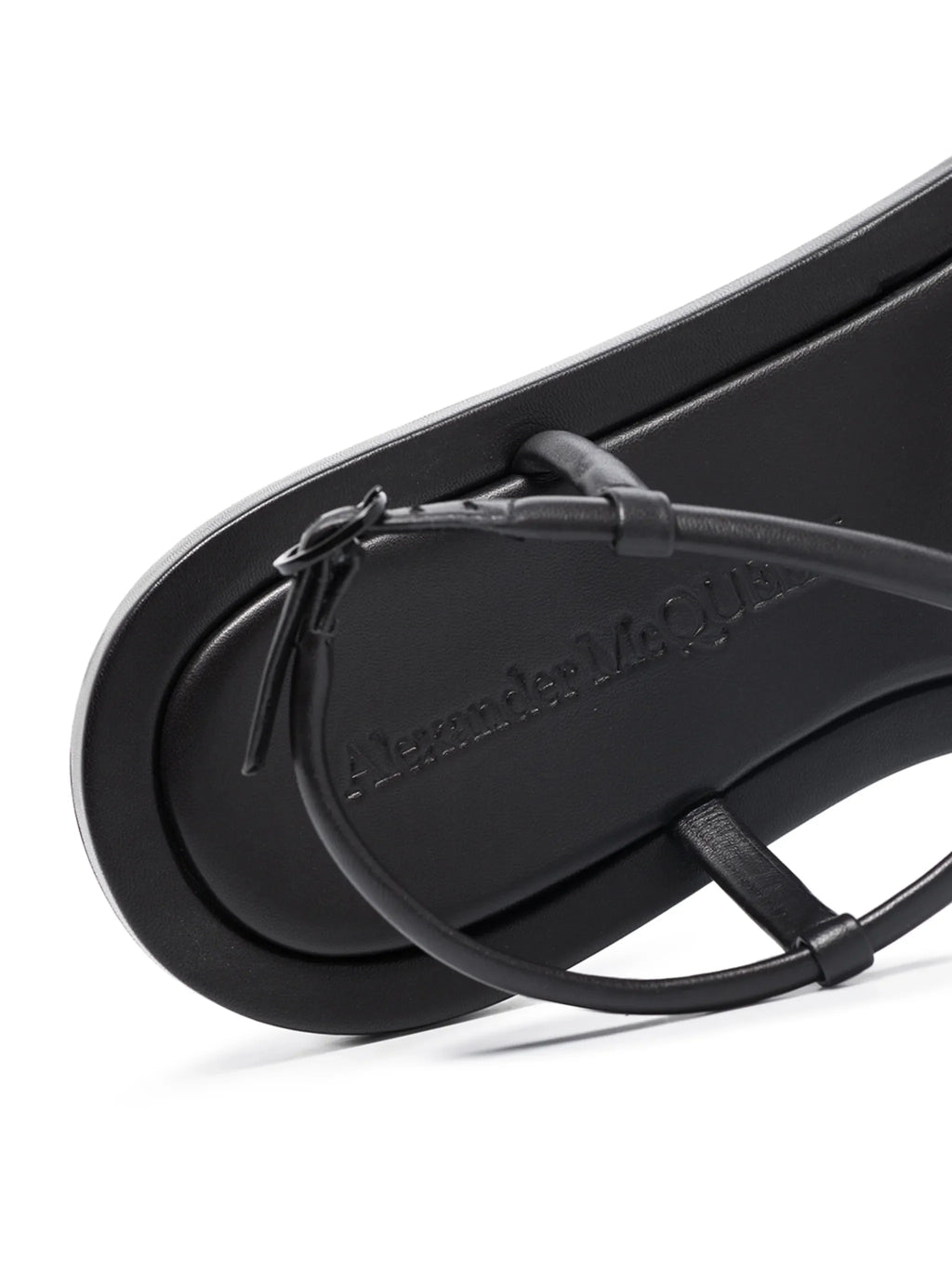 Alexander McQueen - Crossover Strap Open-toe Flat Sandals