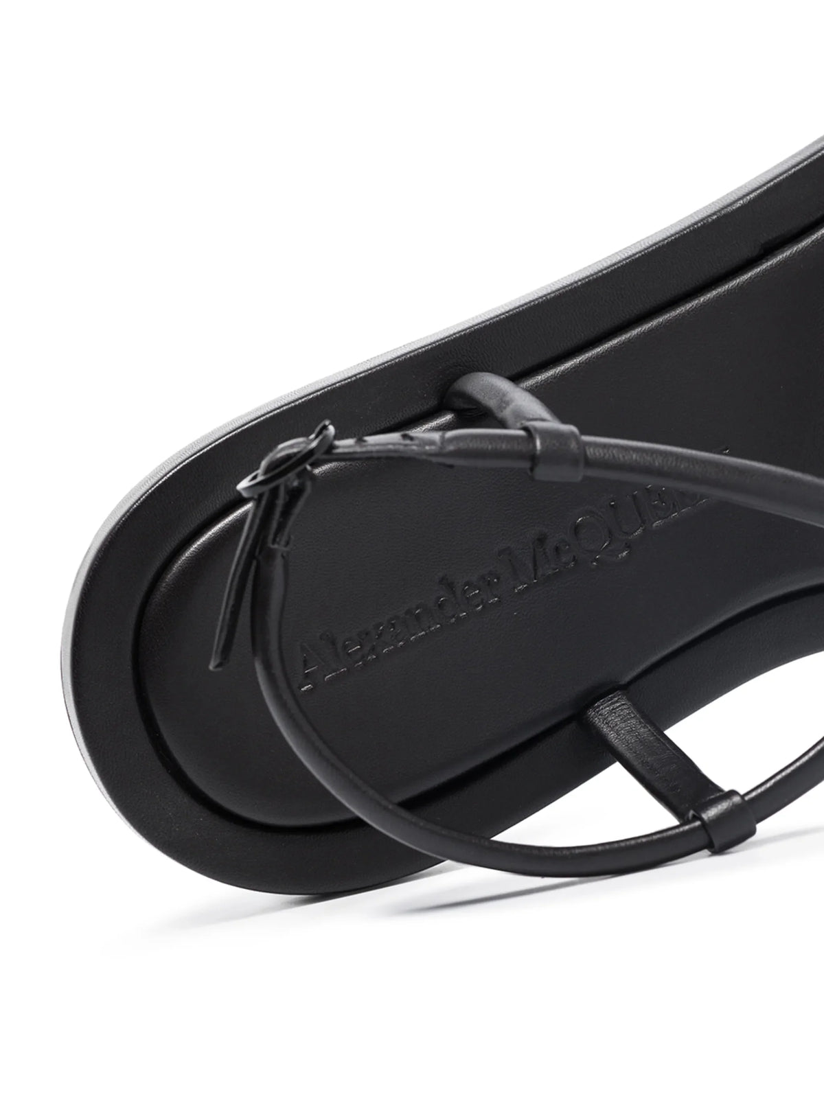 Alexander McQueen - Crossover Strap Open-toe Flat Sandals