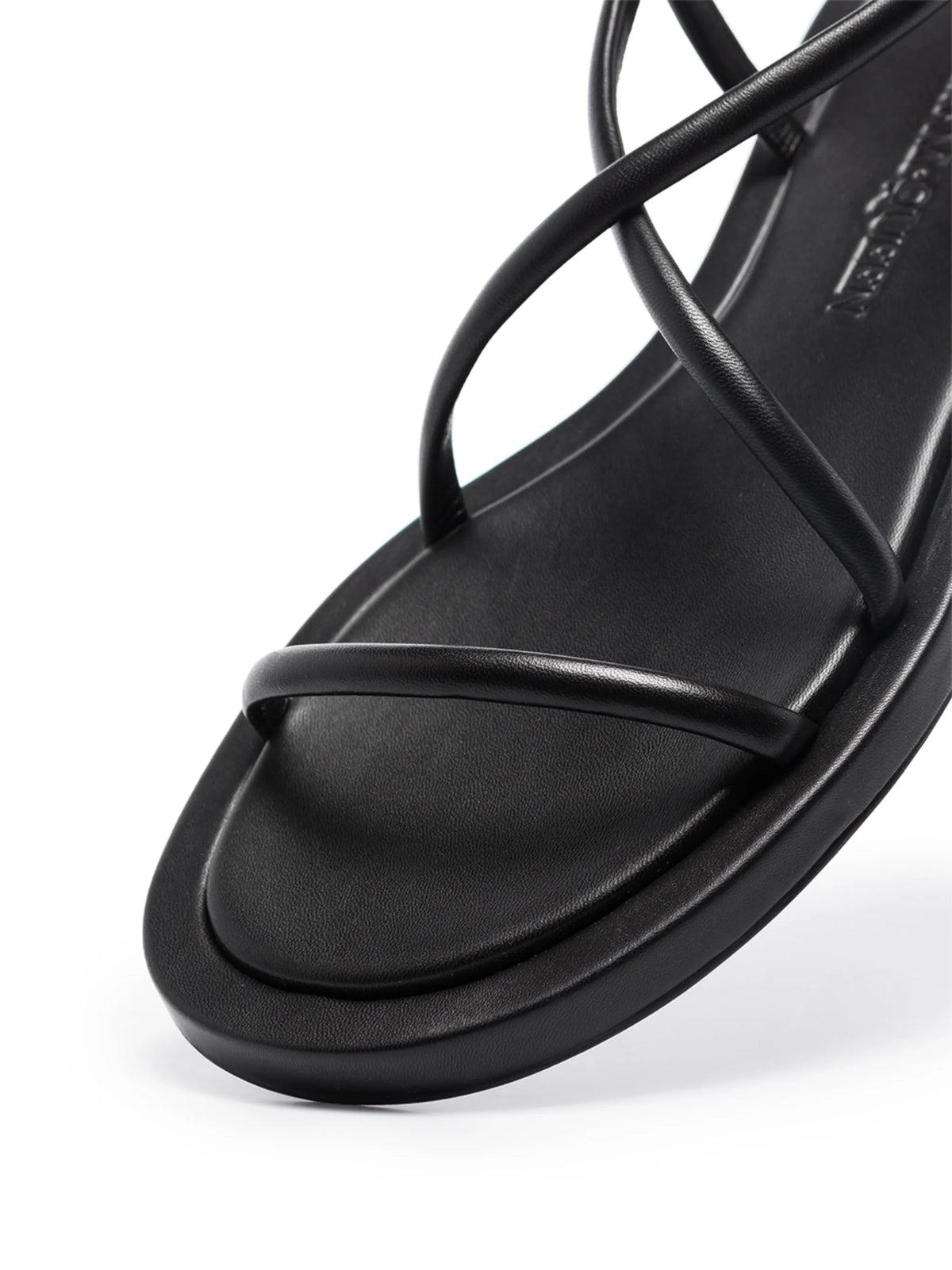 Alexander McQueen - Crossover Strap Open-toe Flat Sandals