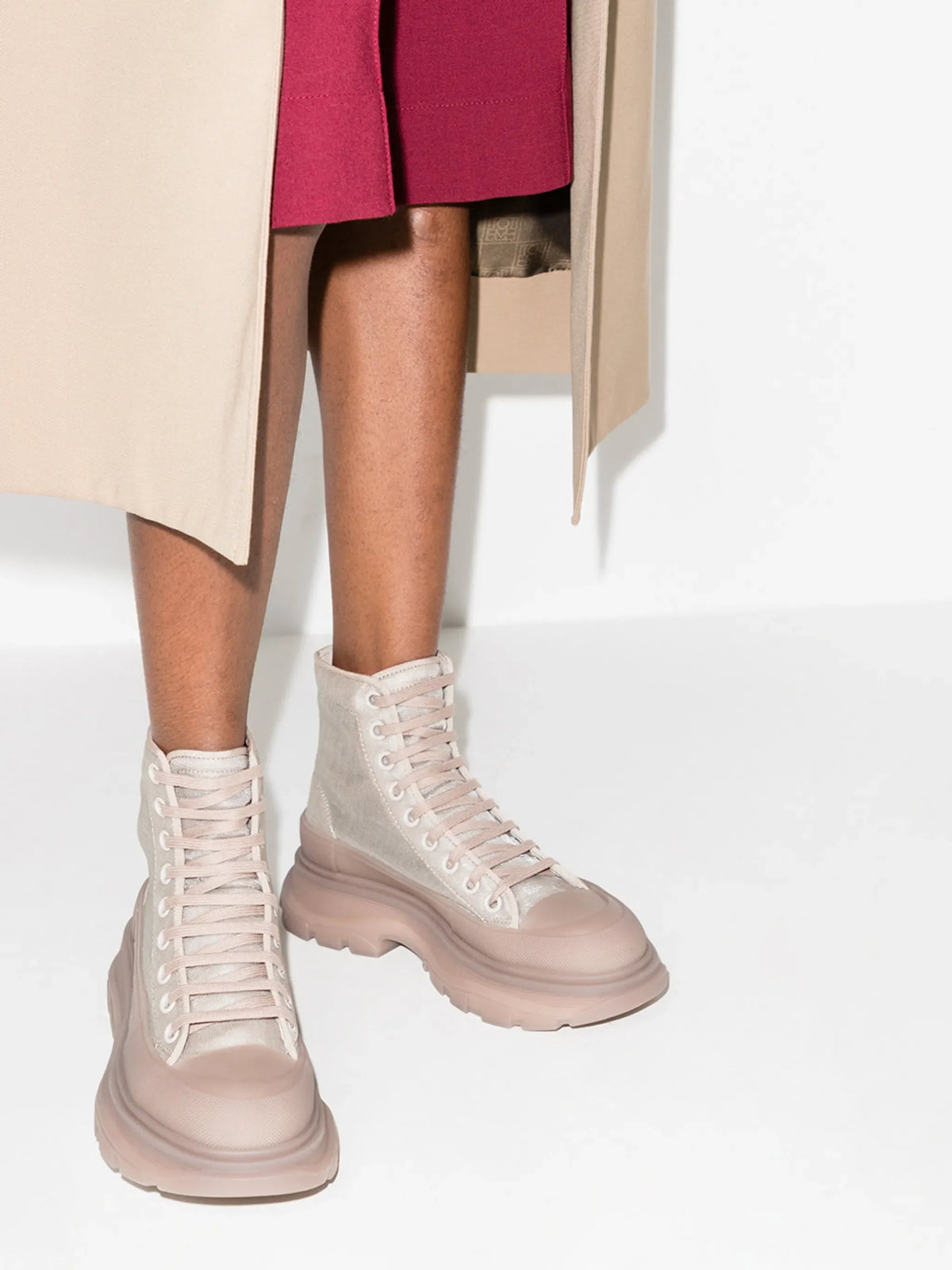 Alexander McQueen - Tread Slick Lace-up Boots