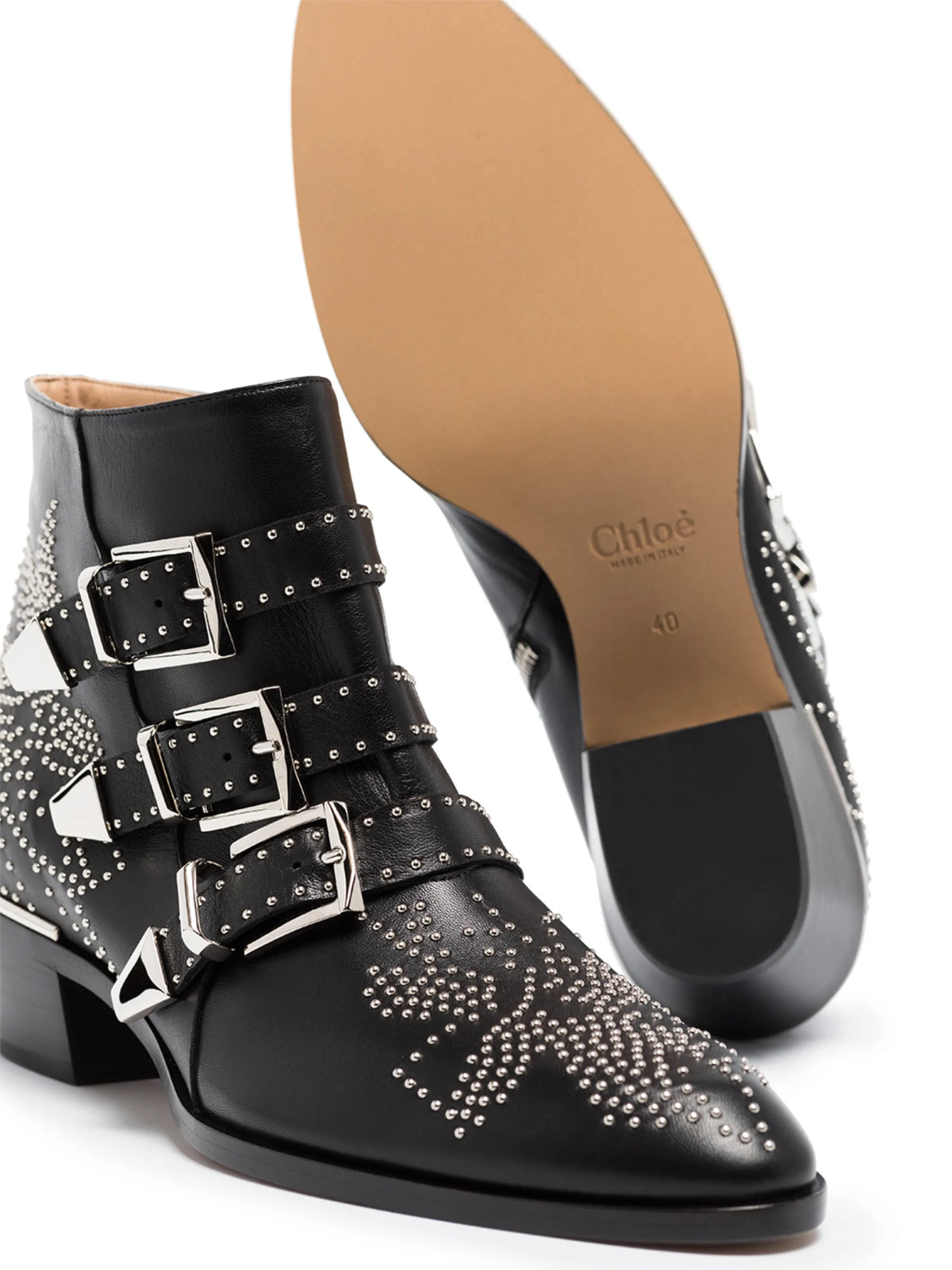Chloé - 30mm Susanna Biker Boots