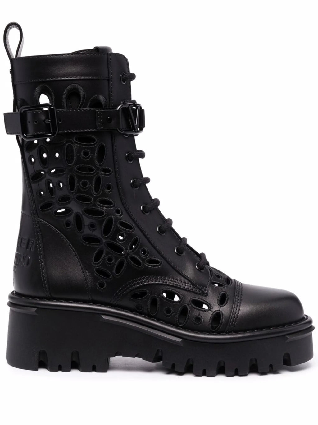 Valentino - Laser-cut Combat Boots