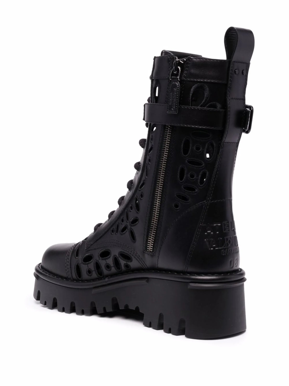 Valentino - Laser-cut Combat Boots